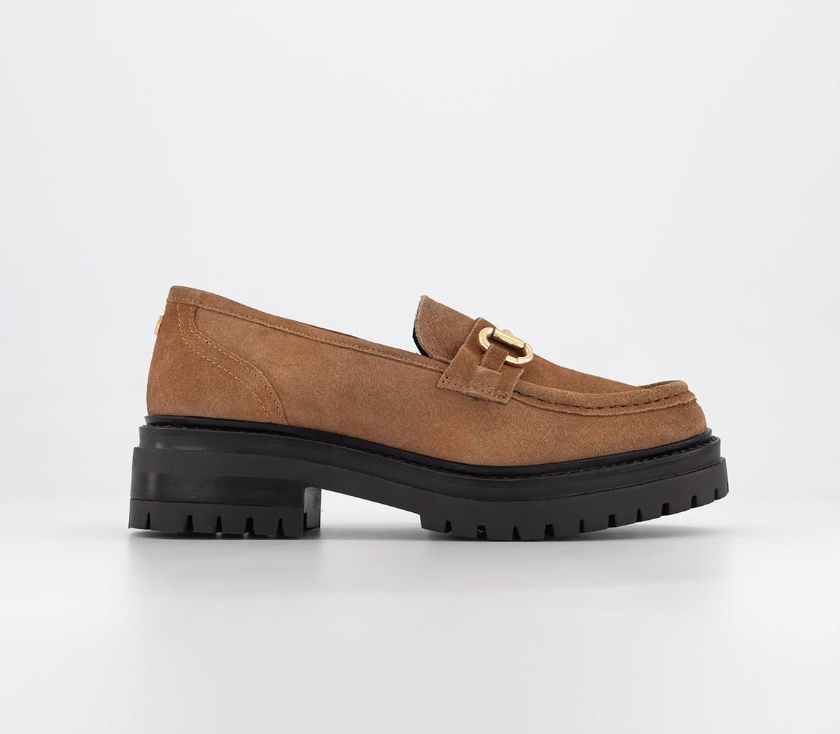 OFFICEFranks Chunky Snaffle Leather LoafersTan Suede