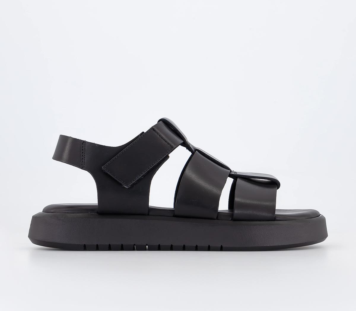 Vagabond Shoemakers Nate Sandals Black Leather - Men’s Sandals