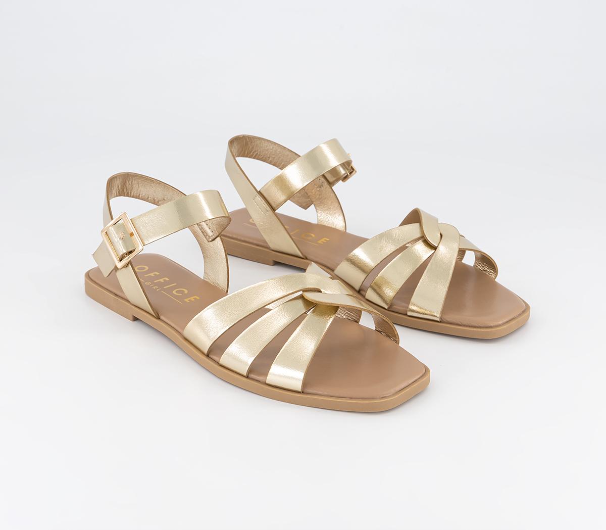 OFFICEWide Fit Santana Two Part SandalsGold