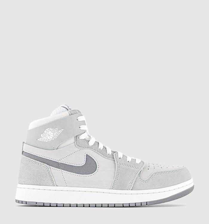 air jordan 1 white and light silver