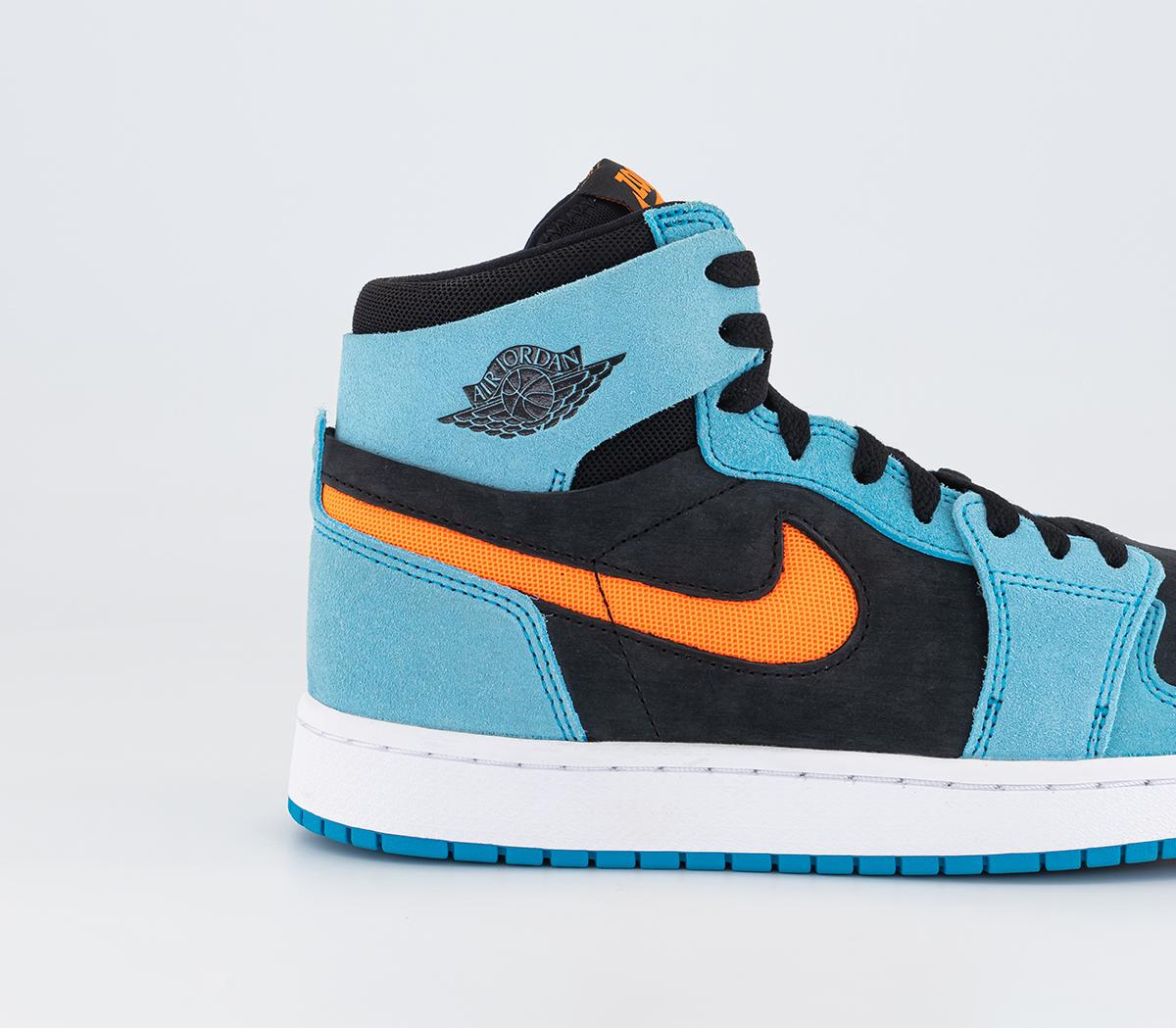 Jordan Air Jordan 1 Zoom Cmft 2 Trainers Bleached Aqua Bright Citrus ...