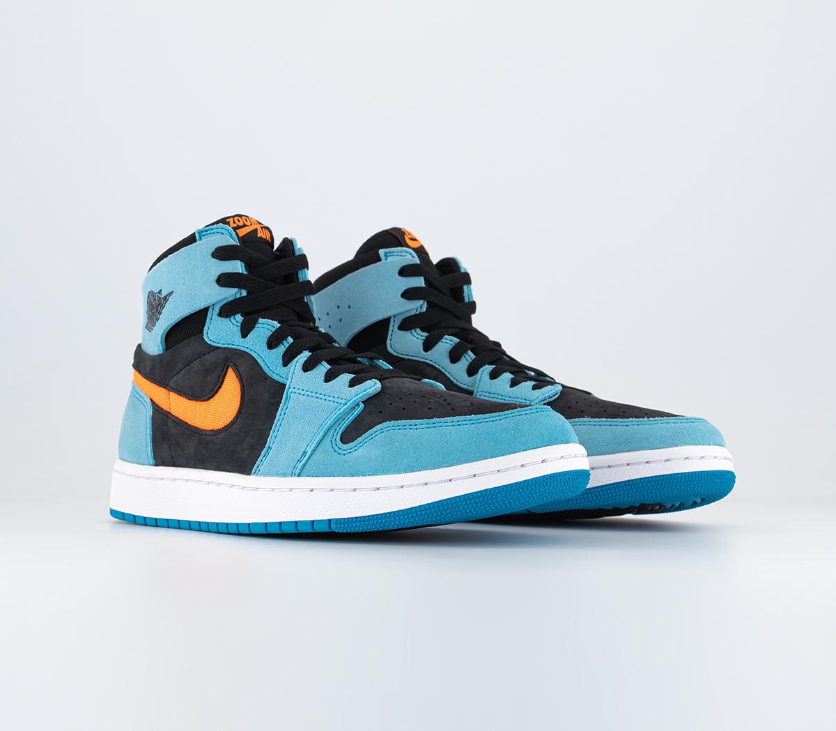 Jordan Air Jordan 1 Zoom Cmft 2 Trainers Bleached Aqua Bright Citrus 