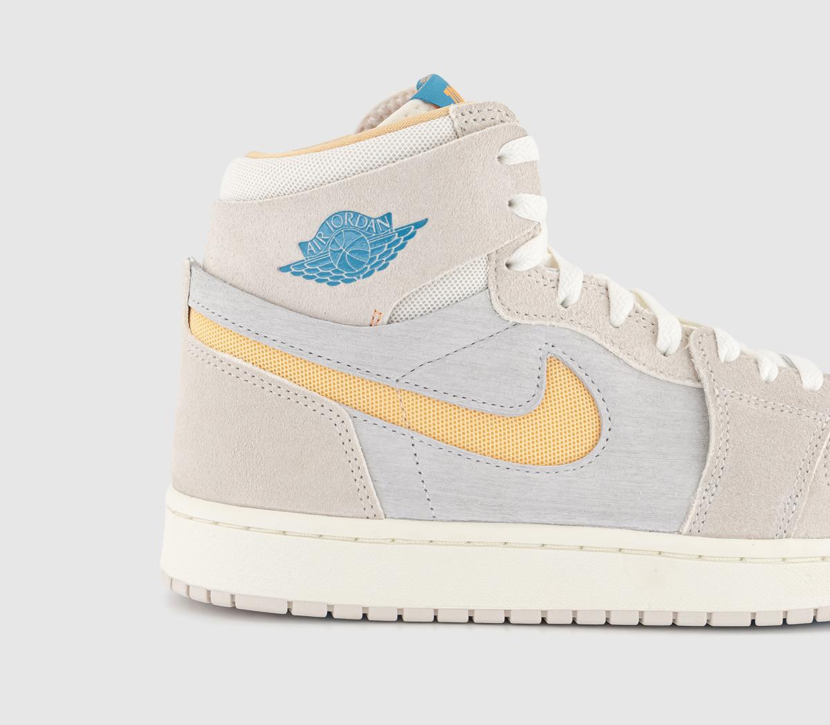 JordanAir Jordan 1 Zoom Cmft 2 TrainersLight Orewood Brown Bright Citrus Sail