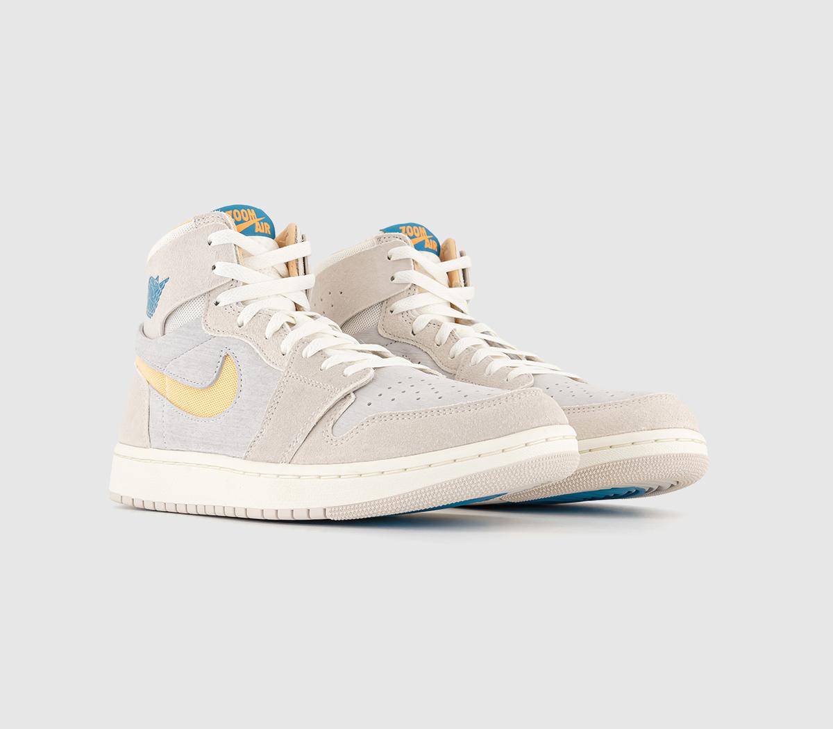 JordanAir Jordan 1 Zoom Cmft 2 TrainersLight Orewood Brown Bright Citrus Sail