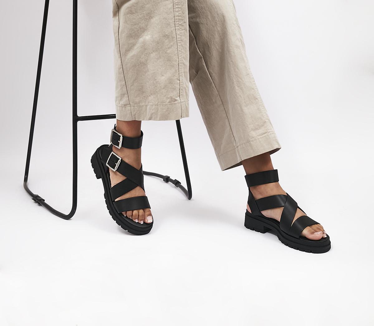 Wide fit buckle sandals hot sale