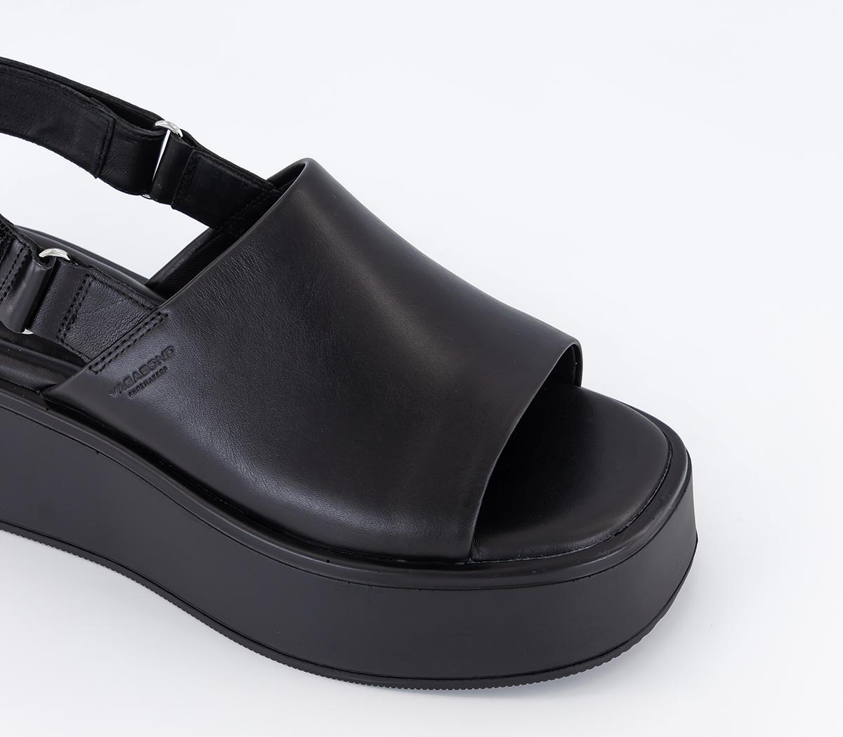 Vagabond ShoemakersCourntey Sling Back Sandals Vagabond ShoemakersCourntey Sling Back Sandals Black Leather