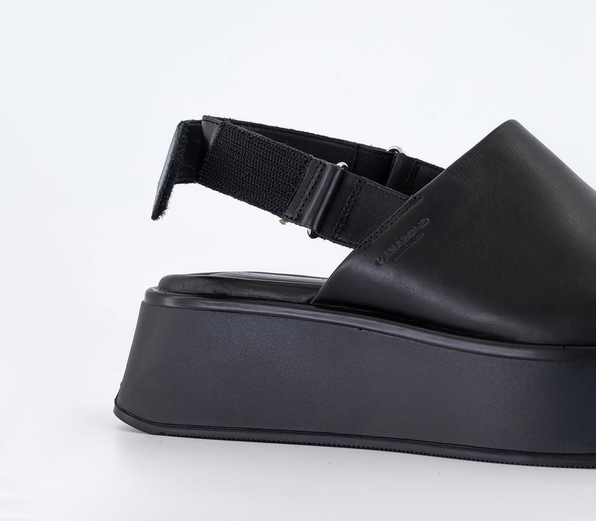 Vagabond ShoemakersCourntey Sling Back Sandals Vagabond ShoemakersCourntey Sling Back Sandals Black Leather