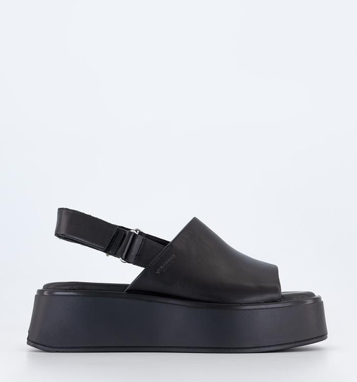 Vagabond Shoemakers Courntey Sling Back Sandals Black Leather