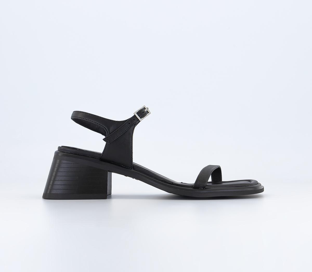 Ines Barley There Sandals Black Leather