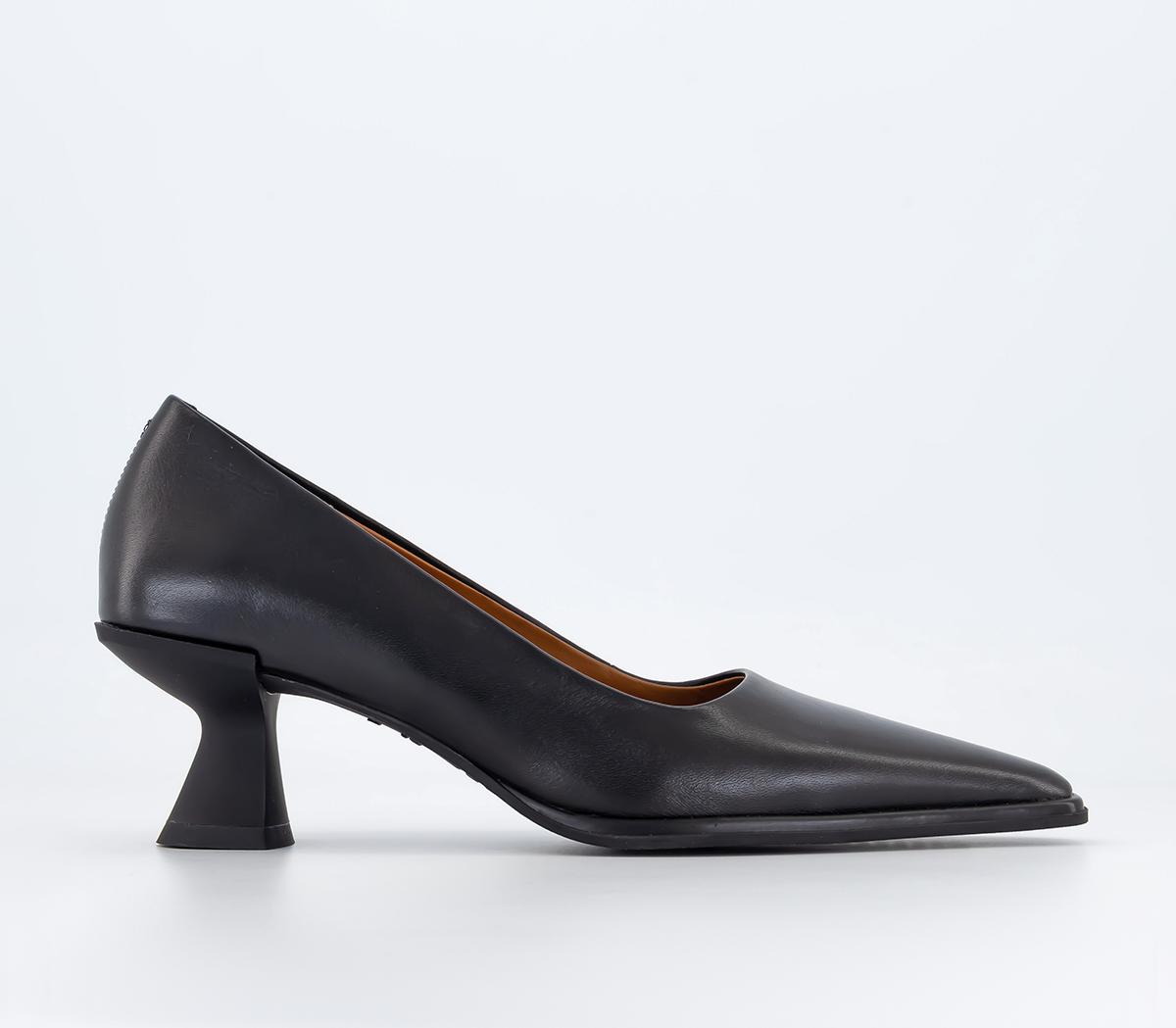 Vagabond Shoemakers Tilly Heeled Pumps Black Leather - Mid Heels