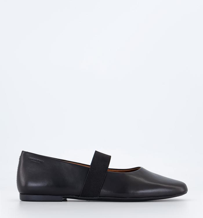 Vagabond Shoemakers Jolin Strap Ballet Flats Black Leather