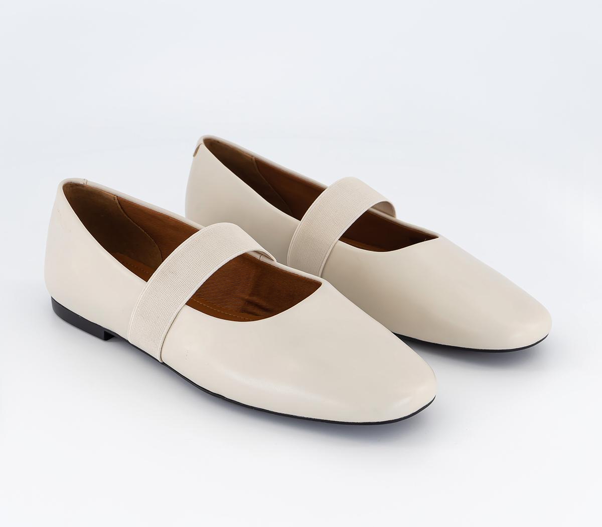 Vagabond ShoemakersJolin Strap Ballet FlatsOff White Leather