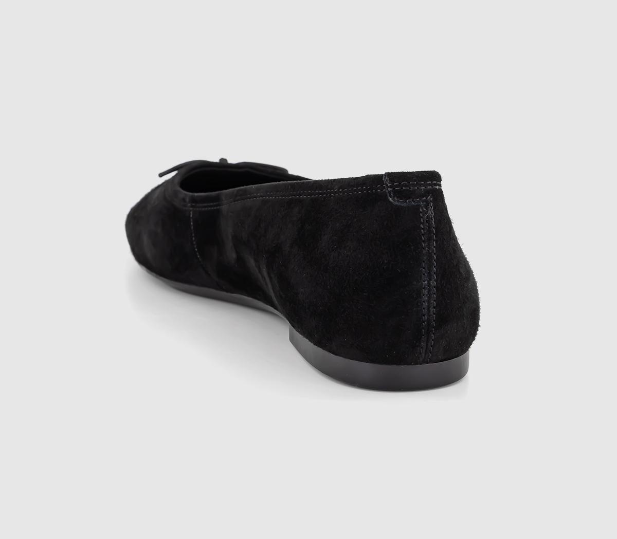 Vagabond Shoemakers Jolin Classic Ballerina Black Suede - Flat Shoes ...