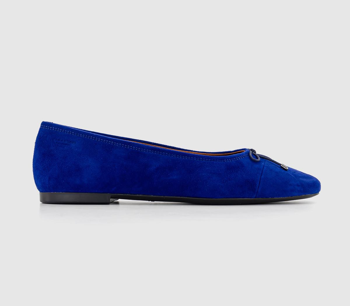 Vagabond Shoemakers Jolin Classic Ballerina Cobalt Blue Suede - Flat ...