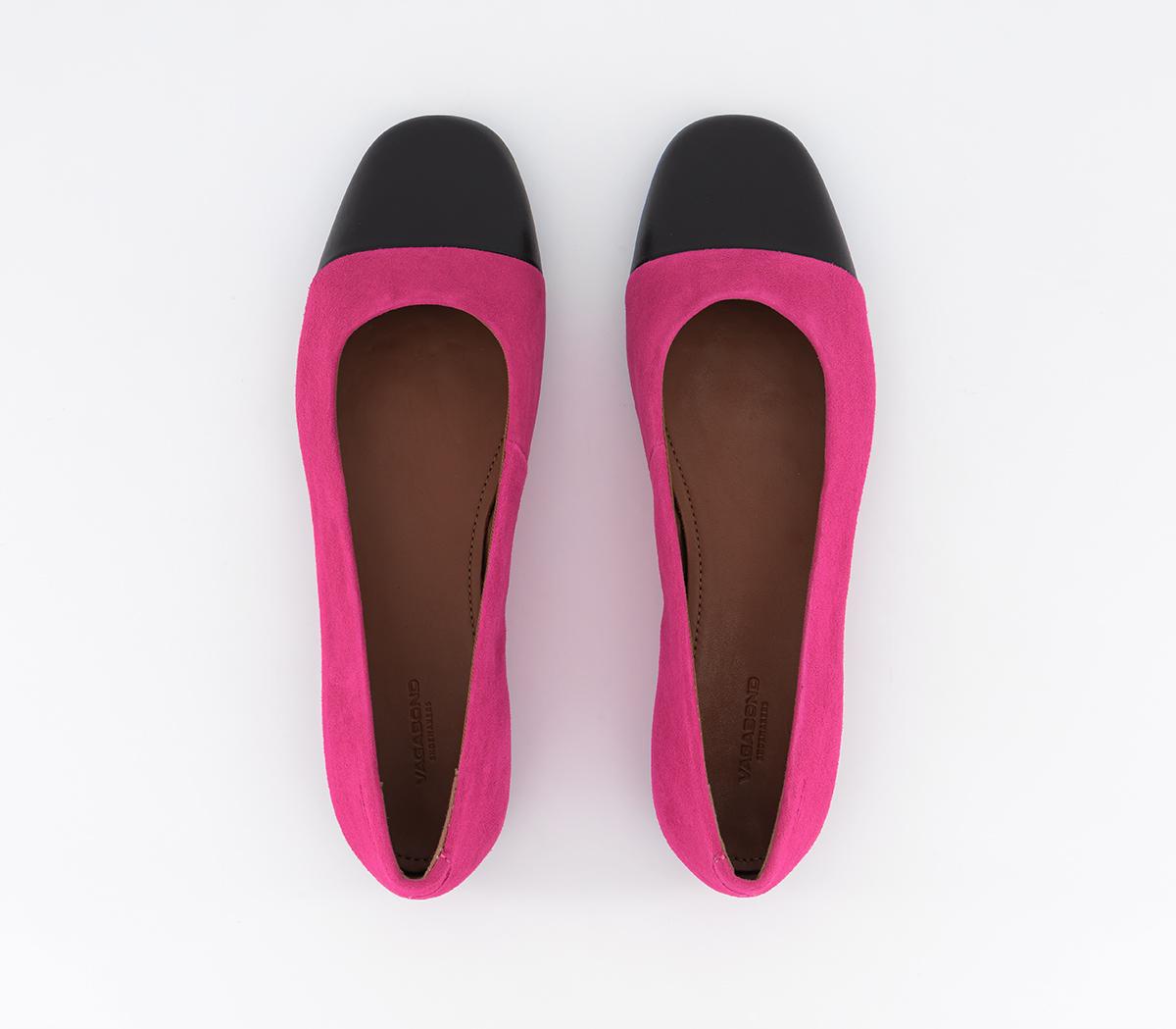 Vagabond ShoemakersJolin Classic Ballet FlatsHyper Pink Black