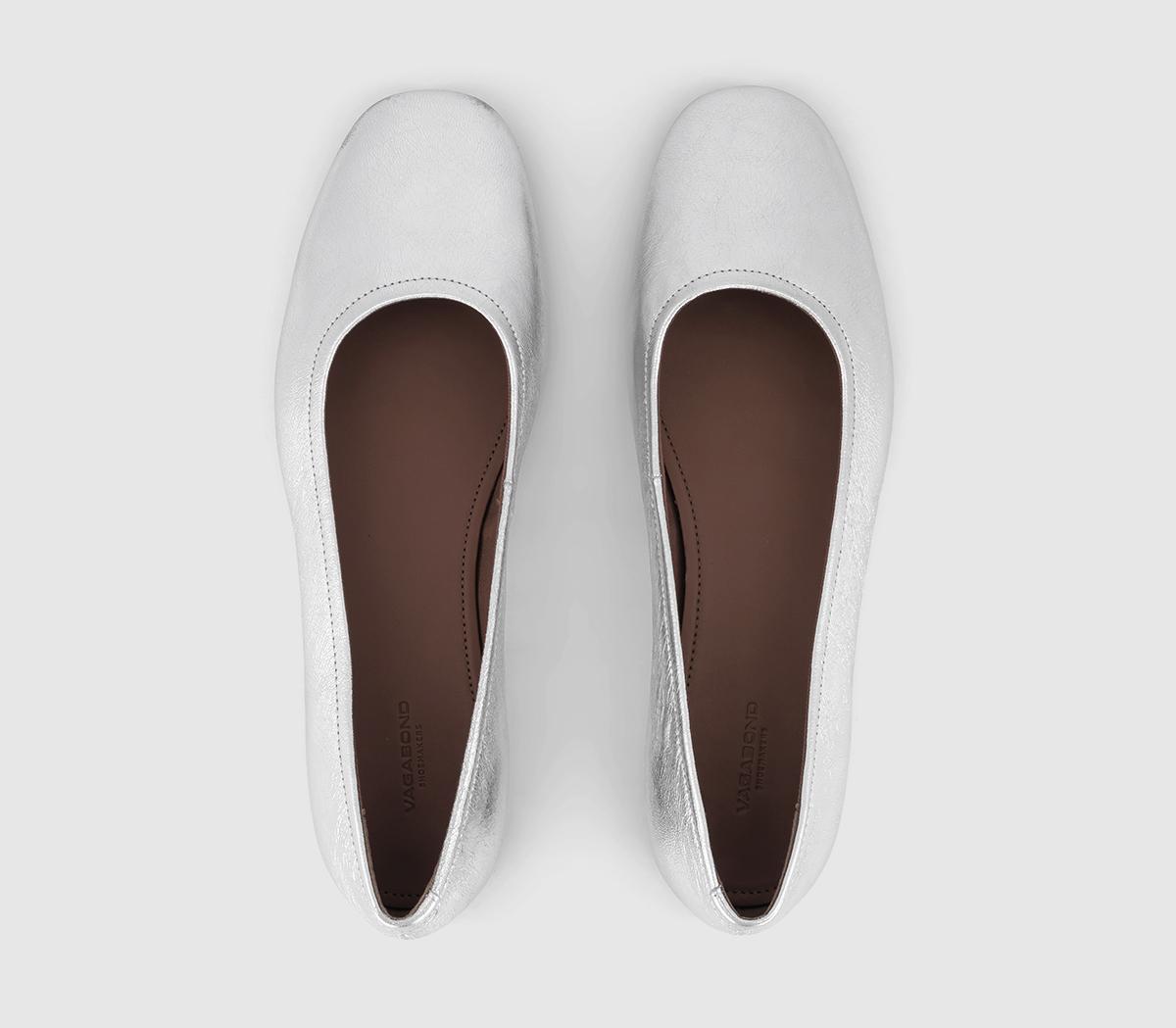 Vagabond Shoemakers Jolin Classic Ballerina Flats Vagabond Shoemakers Jolin Classic Ballerina Flats Silver