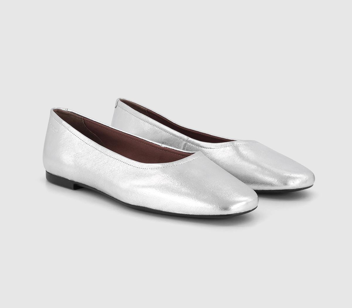 Vagabond Shoemakers Jolin Classic Ballerina Flats Vagabond Shoemakers Jolin Classic Ballerina Flats Silver