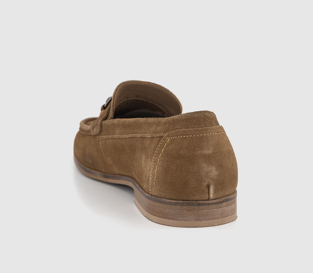 OFFICECalum Snaffle Slip On LoafersTan Suede