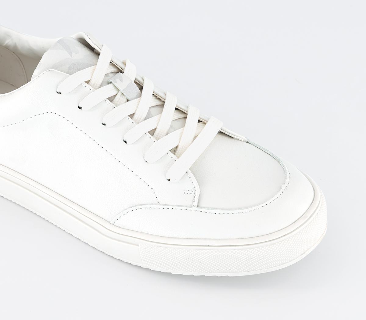 OFFICE Caden Lace Up Trainers White - Men's Casual Shoes