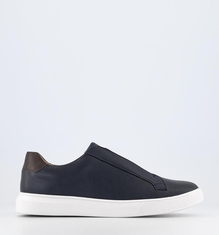 OFFICE Charlie Slip On Trainers Navy