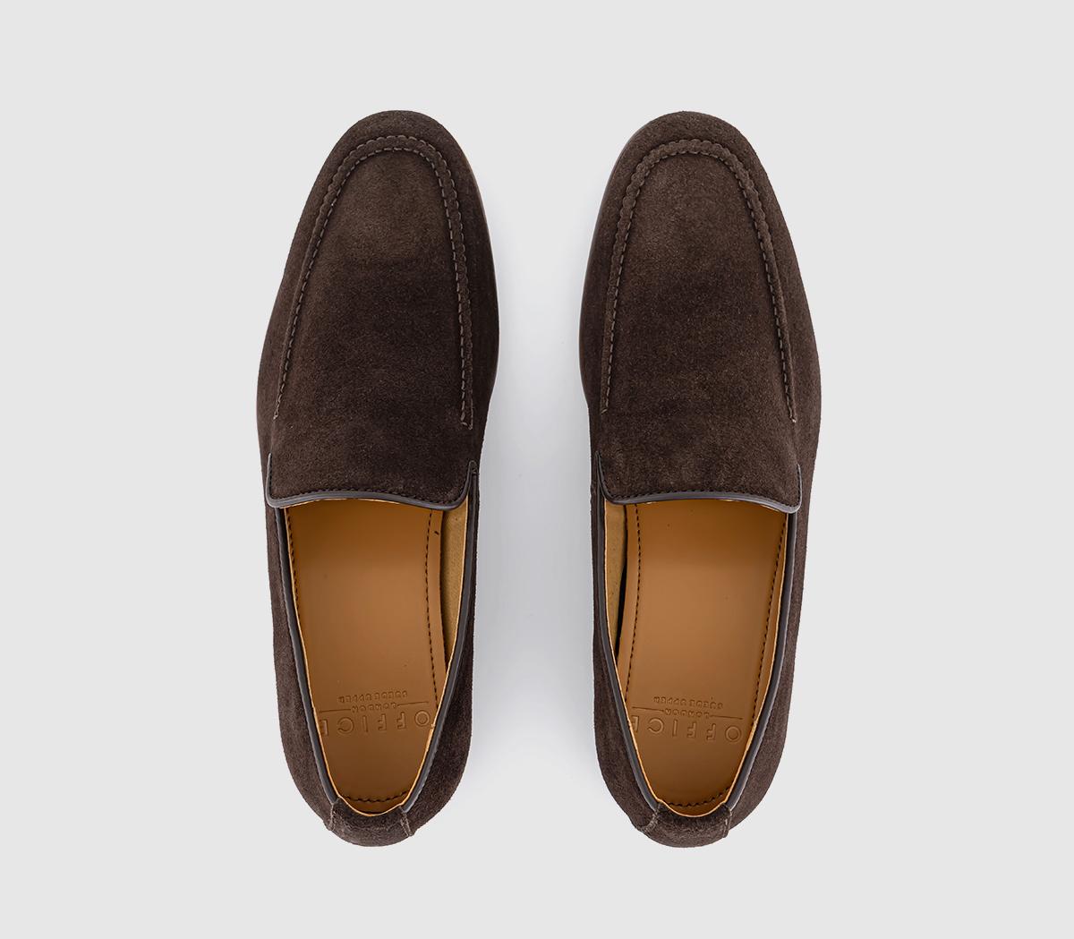 OFFICECody Slip On Loafers OFFICECody Slip On LoafersChocolate Suede