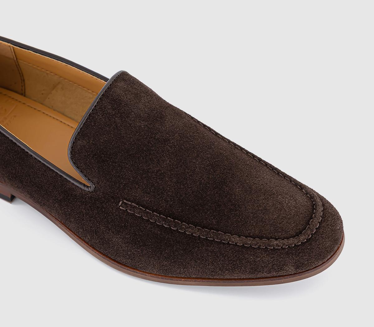 OFFICECody Slip On Loafers OFFICECody Slip On LoafersChocolate Suede