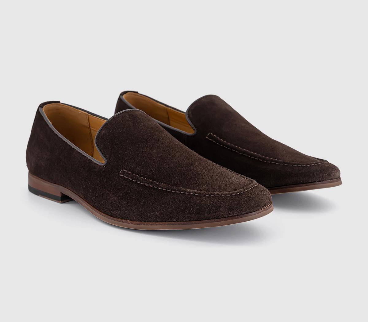 OFFICECody Slip On Loafers OFFICECody Slip On LoafersChocolate Suede