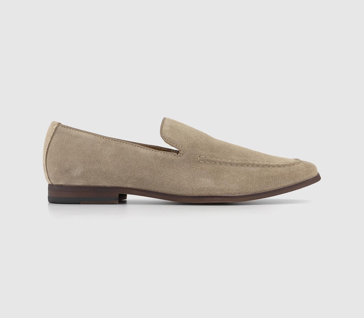 OFFICE Cody Slip On Loafers Beige Suede - Men's Casual Shoes