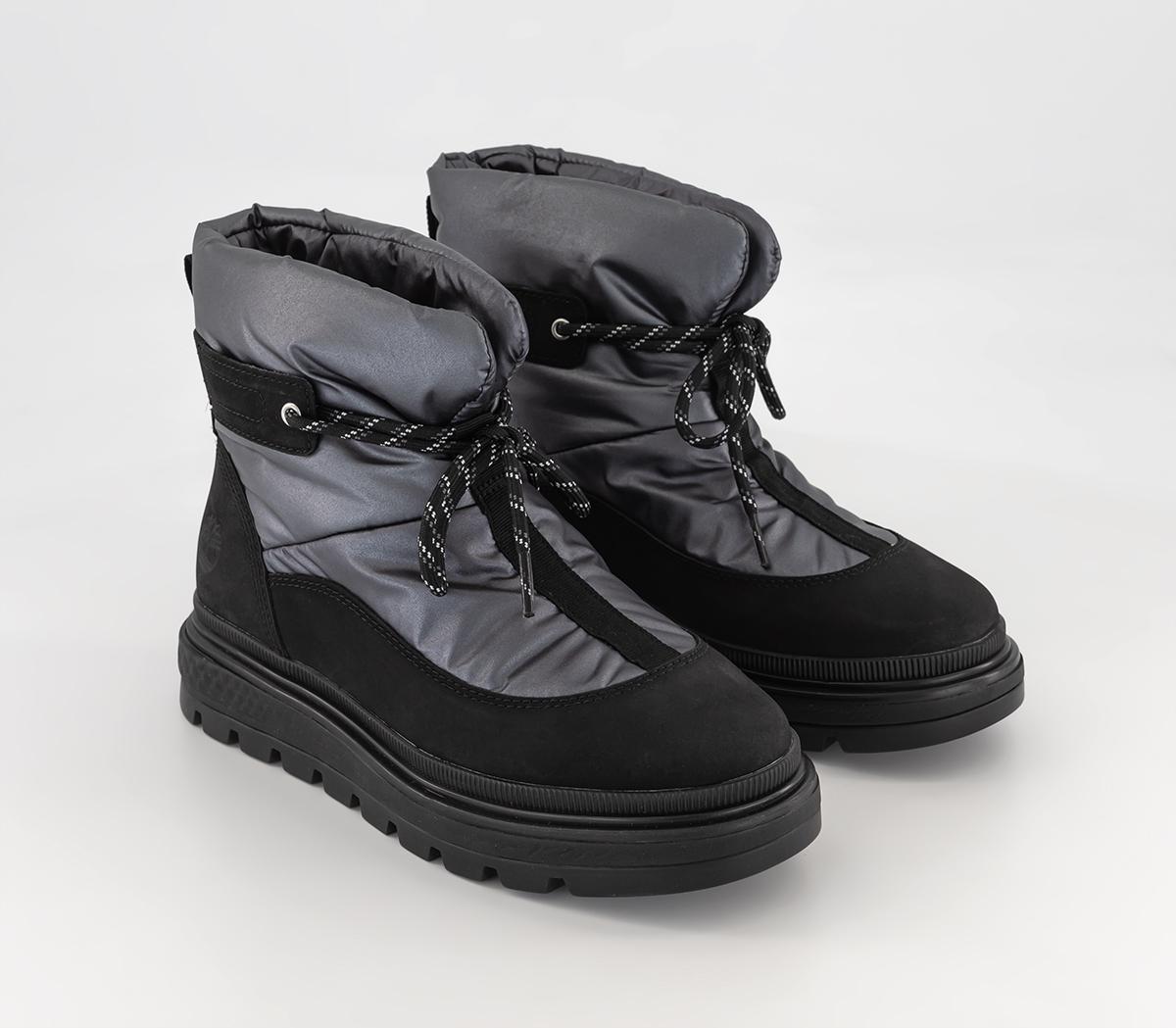 Timberland Ray City Puffer Boots Black - Women's Ankle Boots