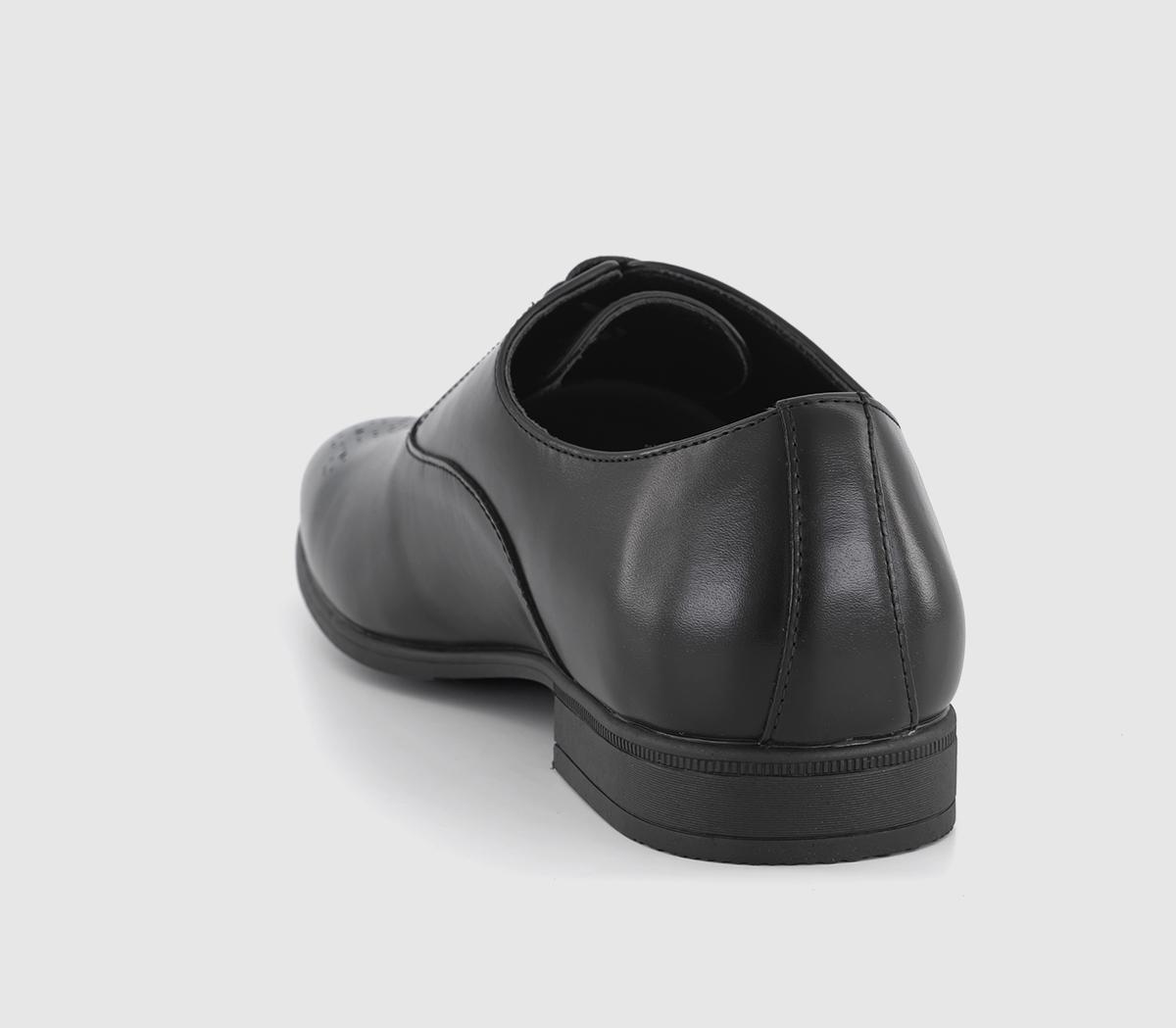 OFFICE Marlo 5 Eye Toerose Oxford Shoes Black - Men’s Smart Shoes