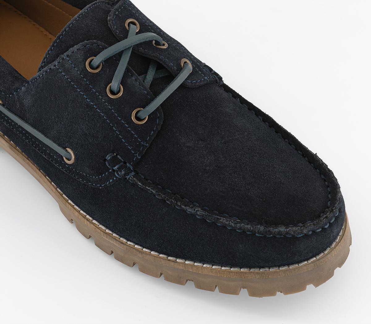 OFFICEColorado Cleated Suede Boat ShoesNavy Suede