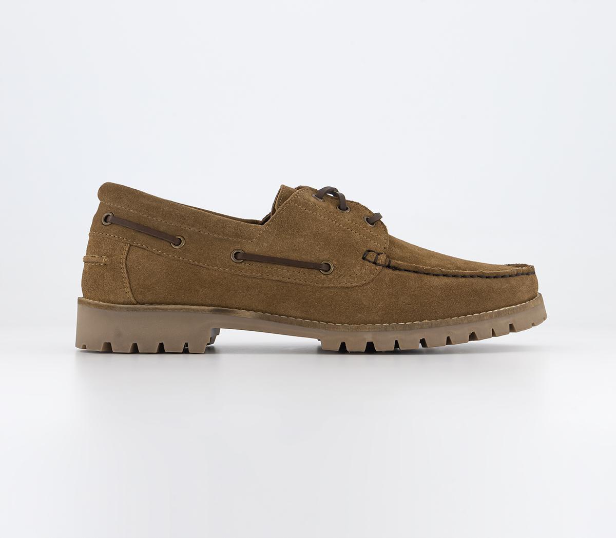 Colorado Cleated Suede Boat Shoes Brown Suede