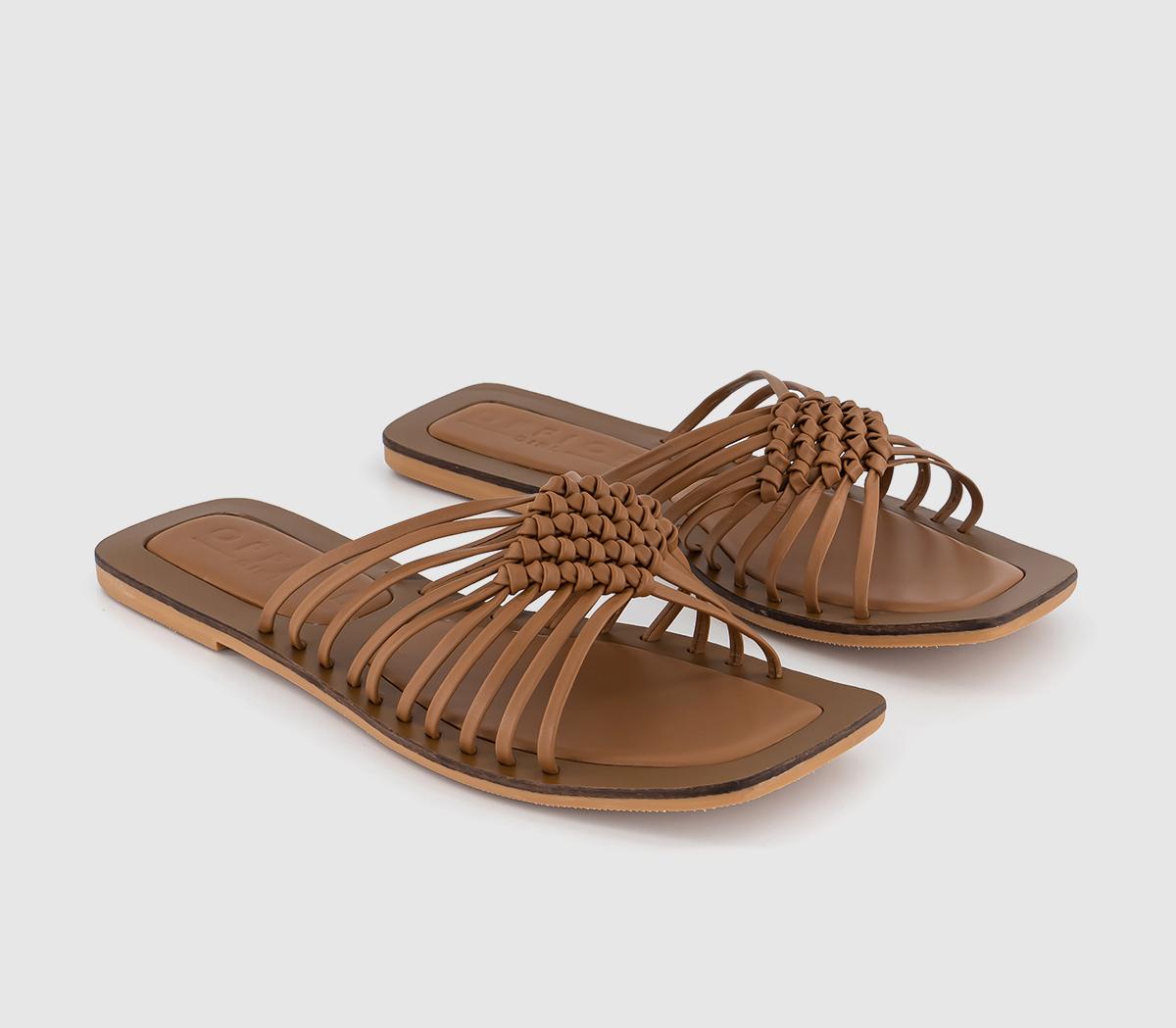 OFFICESantiago Knotted MulesTan Leather