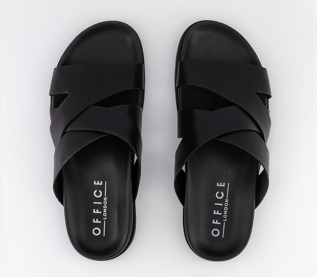 OFFICETahiti Multistrap Covered FootbedsBlack