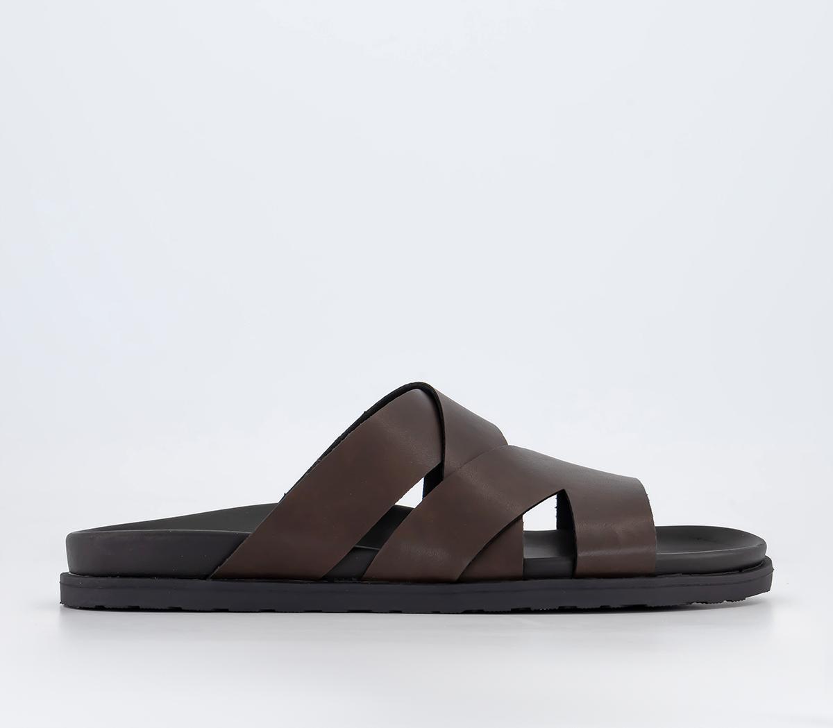 Tahiti Multistrap Covered Footbeds Chocolate