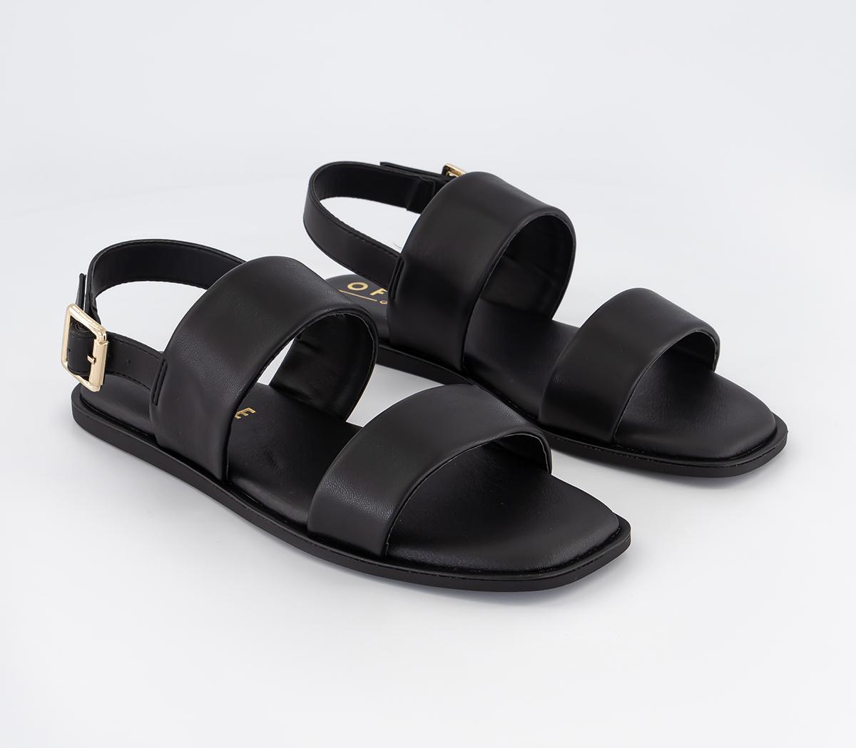 OFFICESea Breeze Double Strap SandalsBlack
