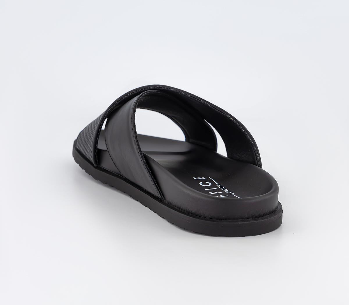OFFICEGilli Cross Woven Sliders OFFICEGilli Cross Woven SlidersBlack