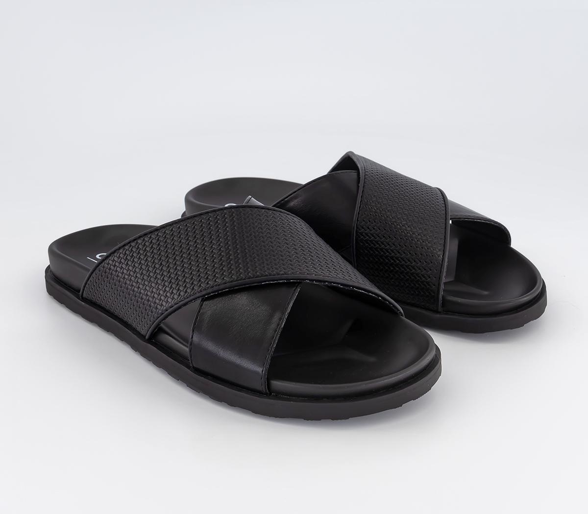 OFFICEGilli Cross Woven Sliders OFFICEGilli Cross Woven SlidersBlack