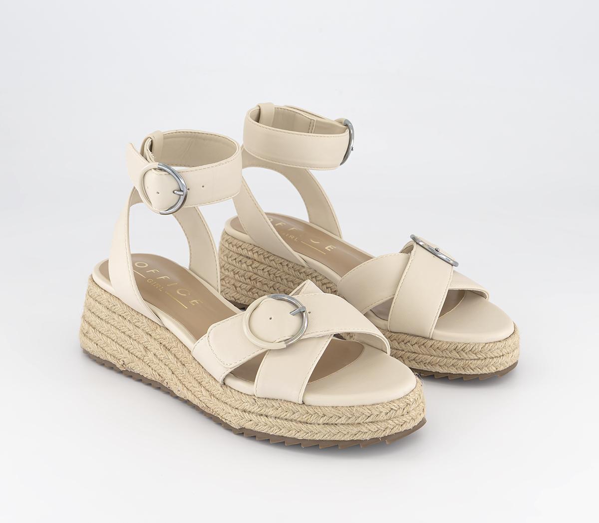OFFICESuzie Flatform EspadrillesOff White