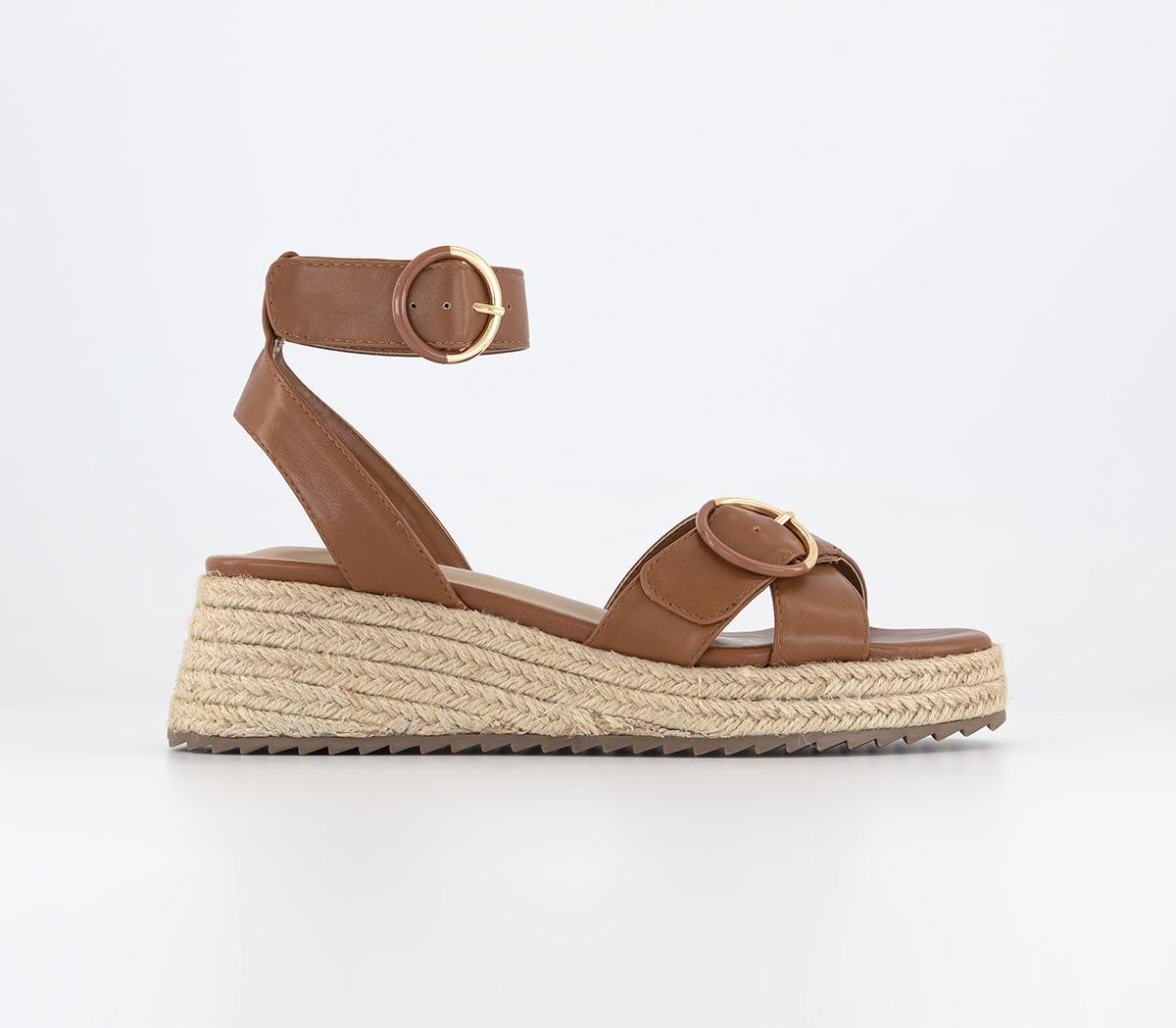 OFFICESuzie Flatform EspadrillesTan
