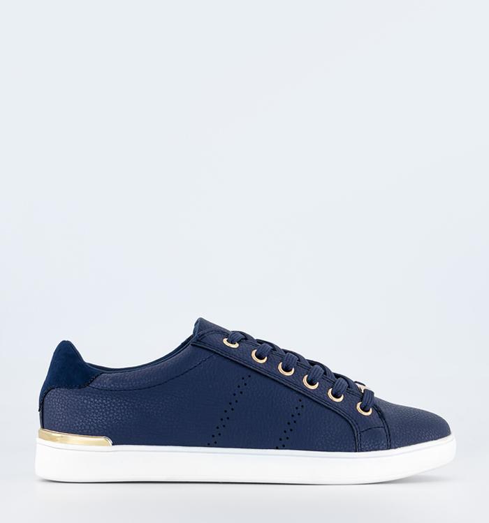 OFFICE Forceful Lace Up Trainers Navy