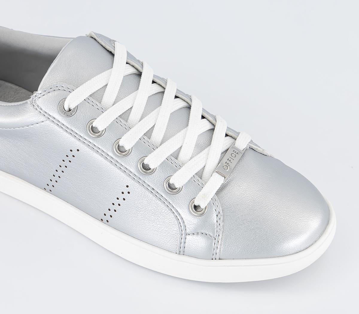 OFFICEForceful Lace Up Trainers OFFICEForceful Lace Up TrainersSilver