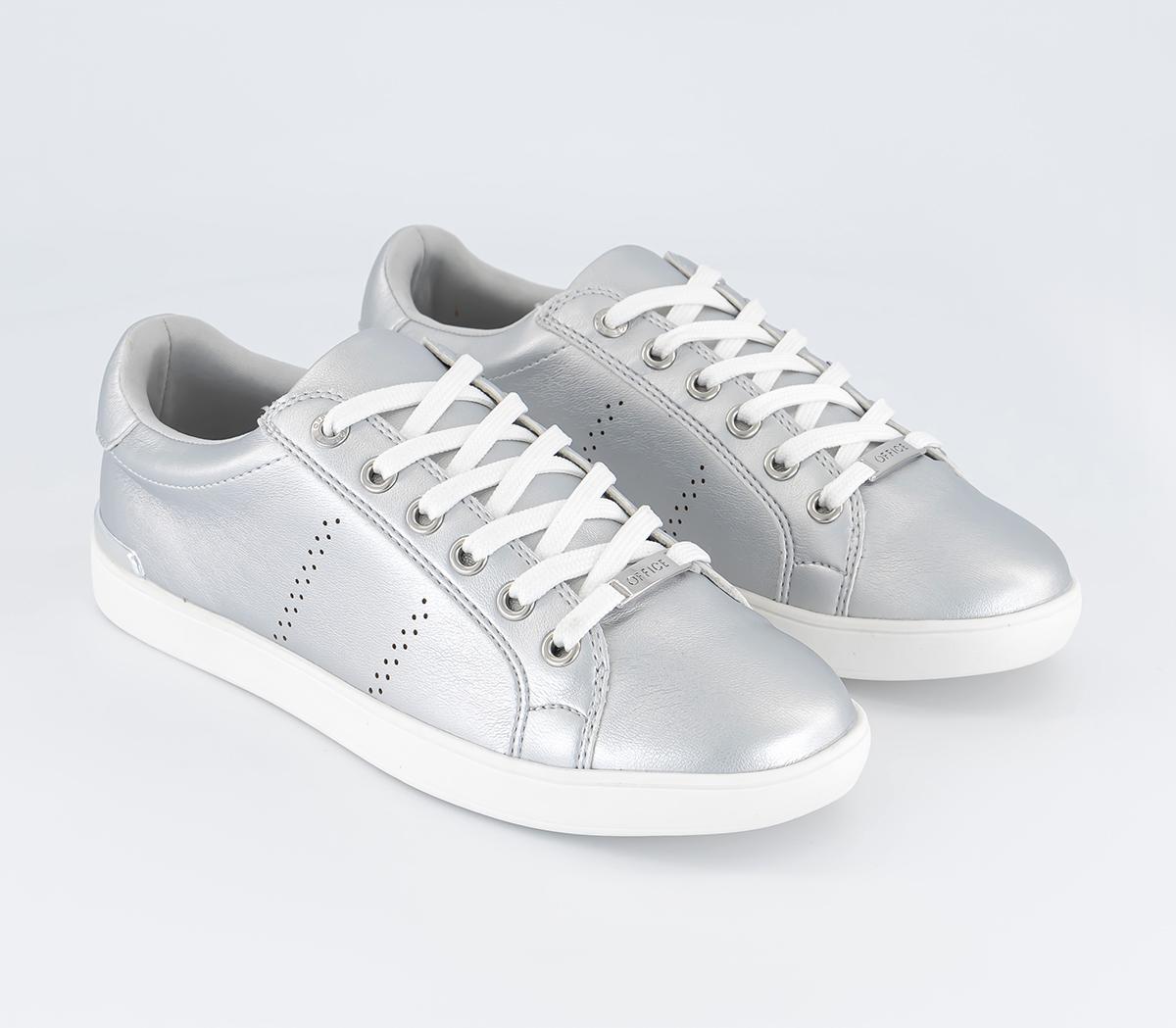 OFFICEForceful Lace Up Trainers OFFICEForceful Lace Up TrainersSilver