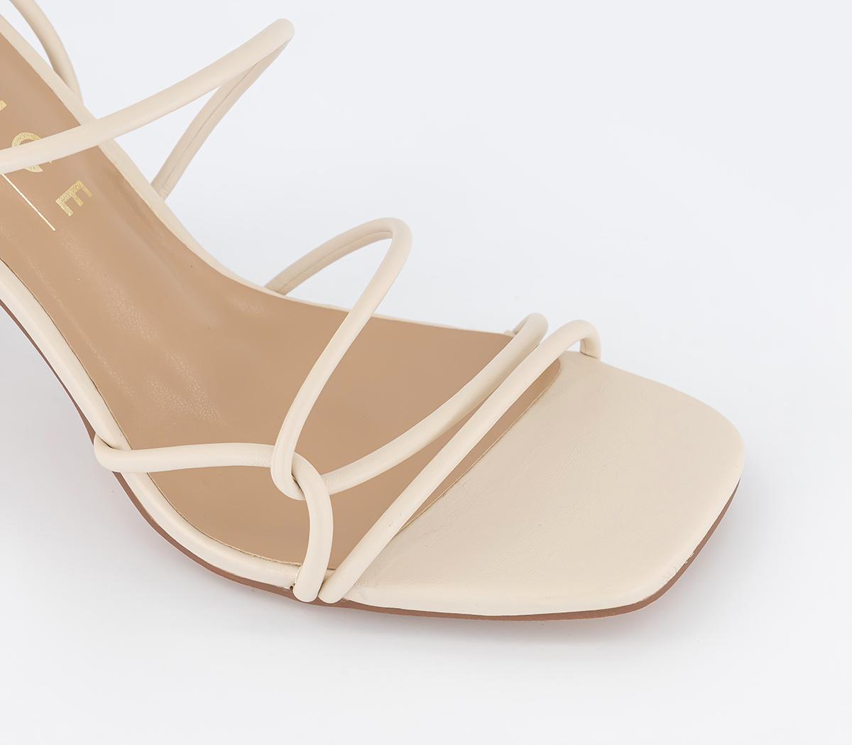 OFFICEWide Fit Million Dollar Strappy SandalsOff White