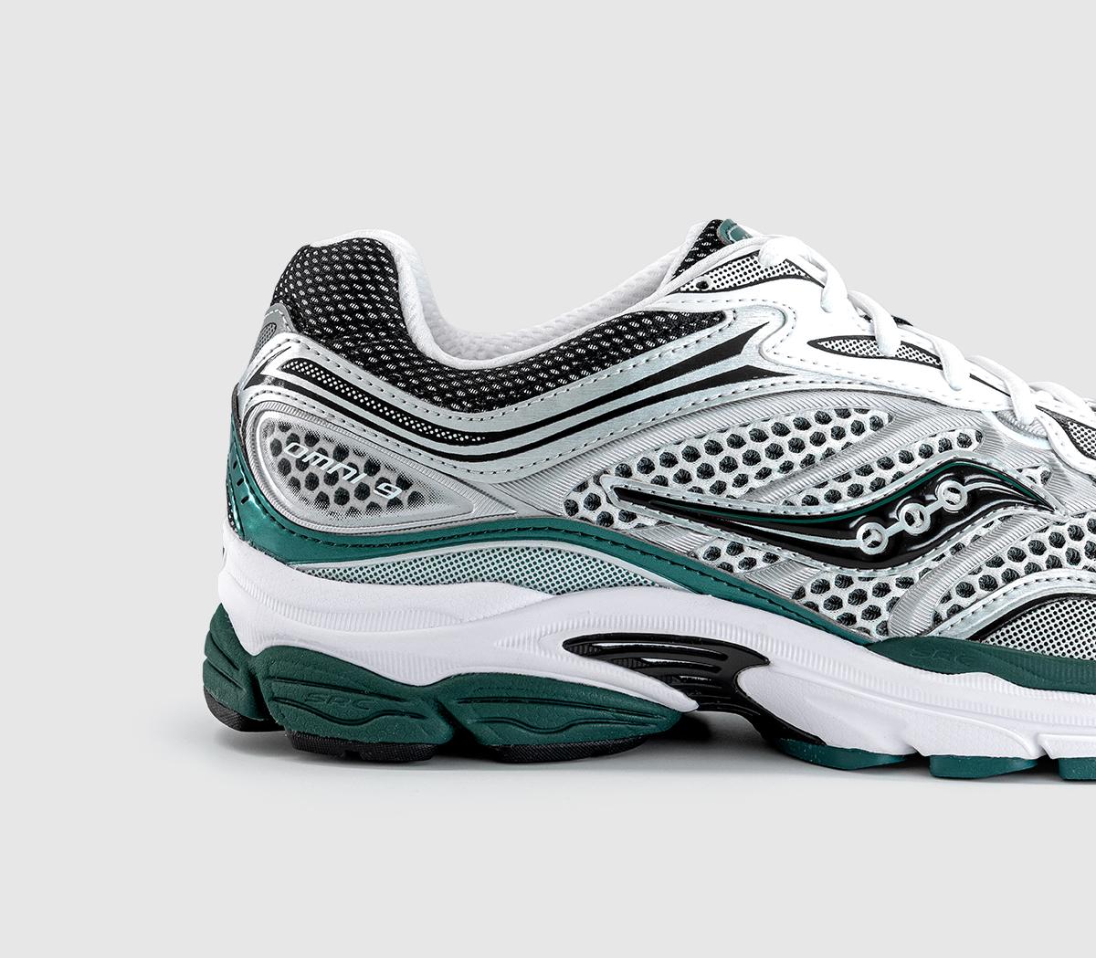 SauconyProgrid Omni 9 TrainersWhite Pine Green