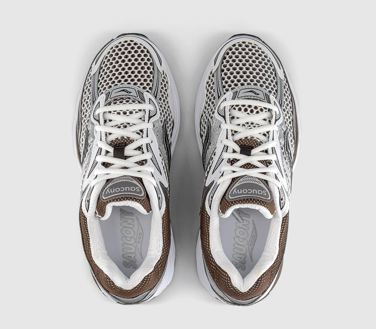 SauconyProgrid Omni 9 TrainersWhite Brown