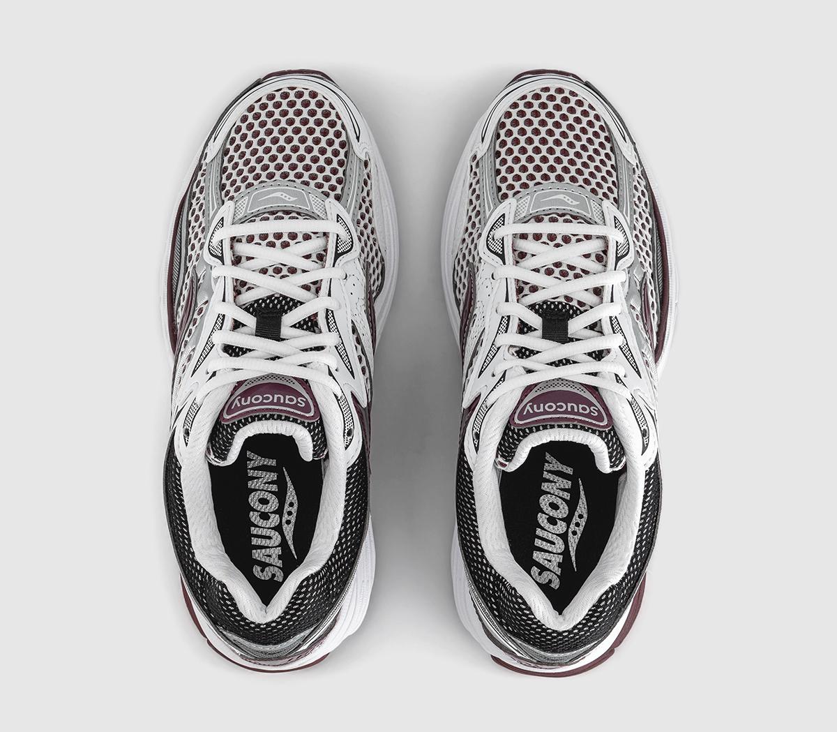 SauconyProgrid Omni 9 TrainersWhite Maroon