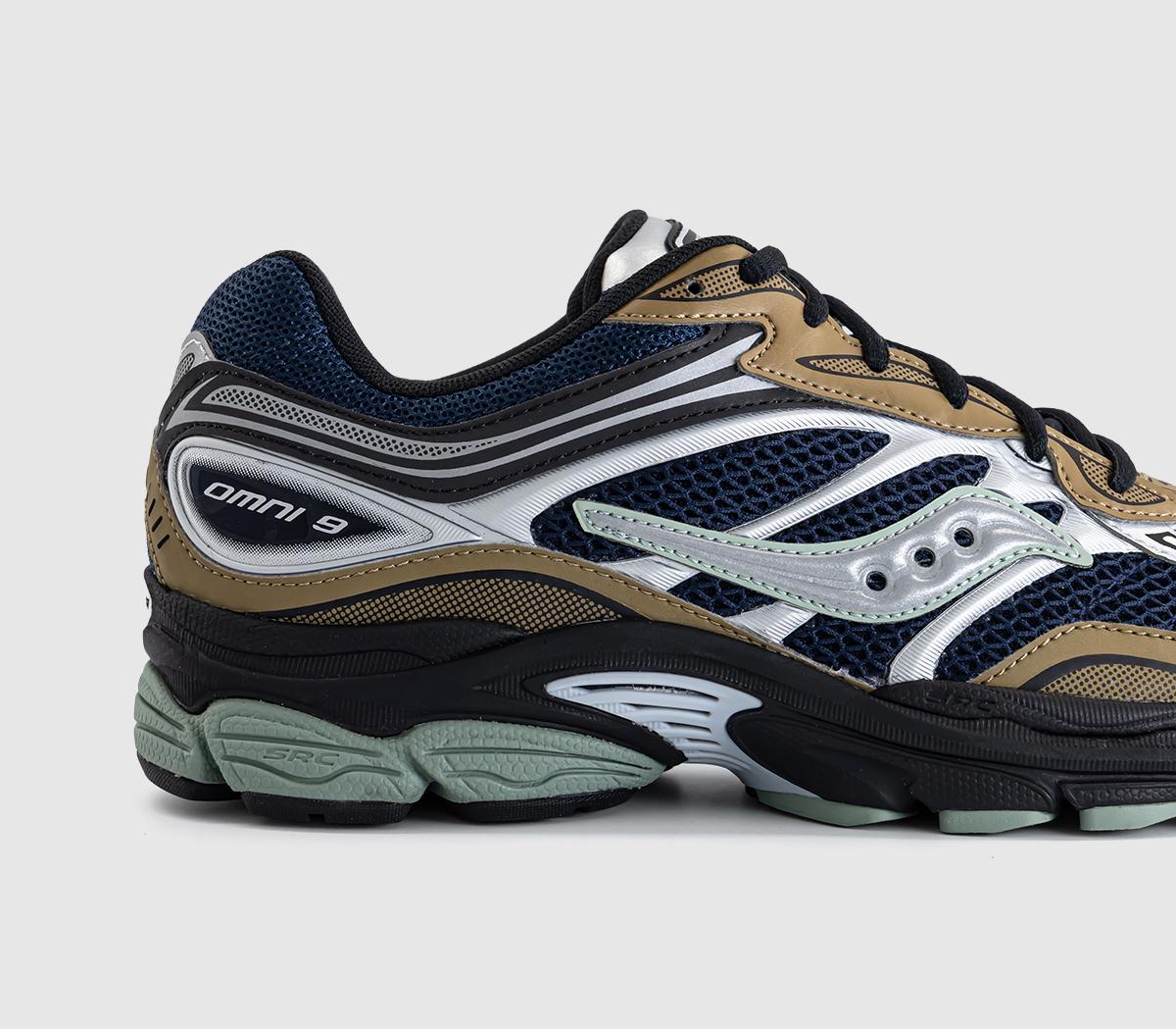 SauconyProgrid Omni 9 TrainersBrown Navy