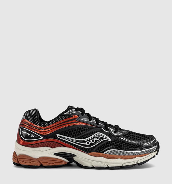 Saucony Progrid Omni 9 Trainers Black Rust