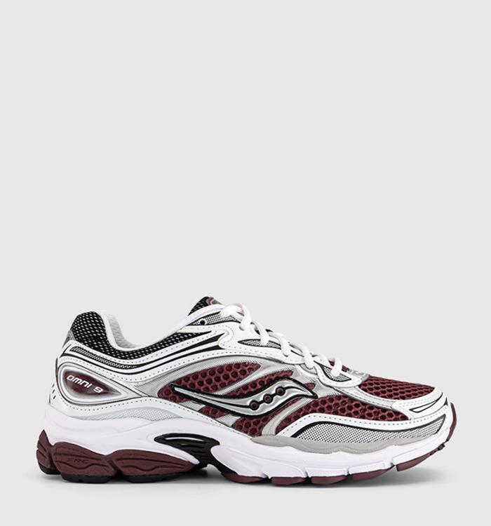 Saucony Progrid Omni 9 Maroon White